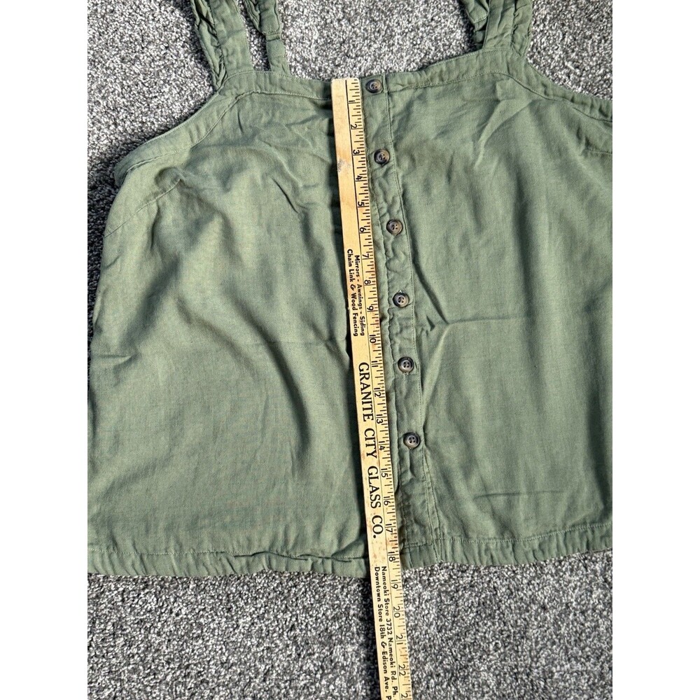 Torrid Tank Top Size XL Button Front‎ Ruffle Strap Boho - Picture 4 of 4